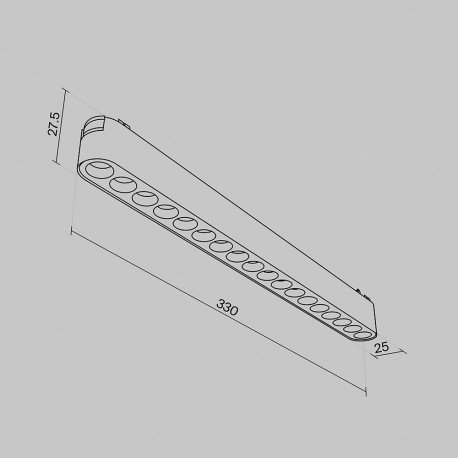 Maytoni Points Lampa do Szyny Magnetycznej RADITY LED 16W 1800lm 3000K Biały TR082-1-18W3K-M-W