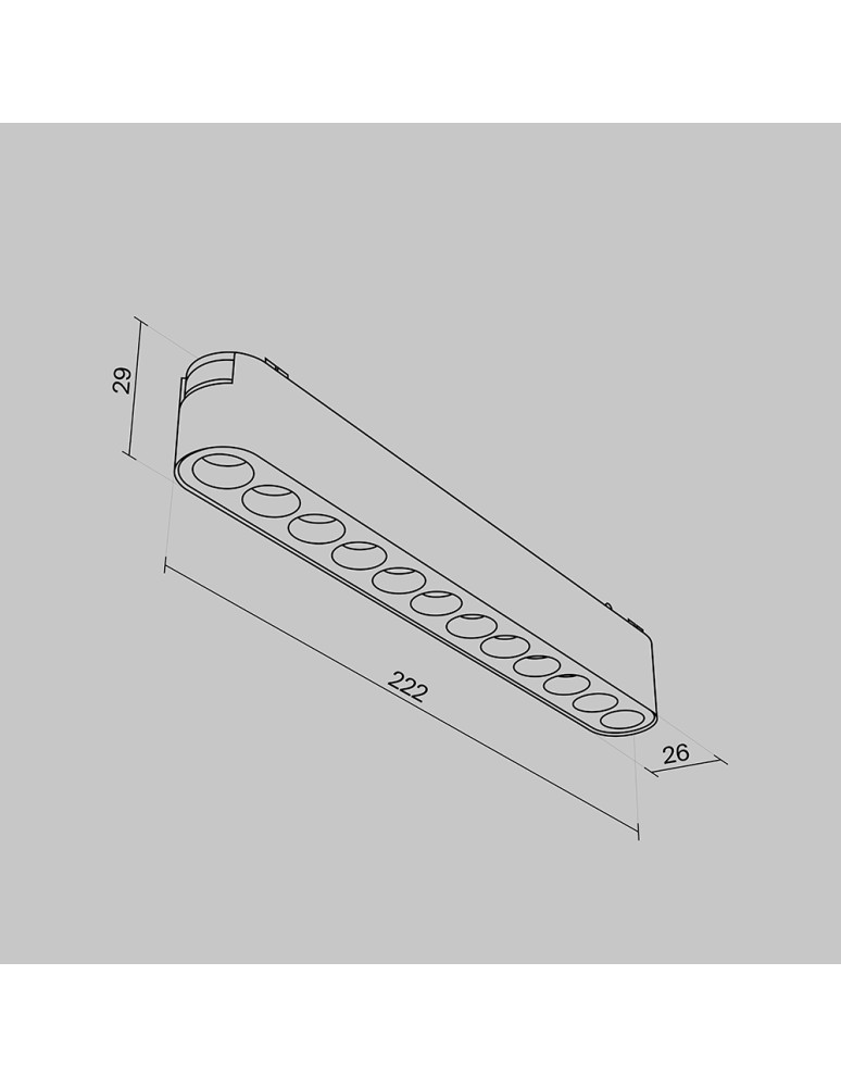 Magnetic rail lamps - Maytoni Points RADITY LED 12W 1200lm 3000K Black TR082-1-12W3K-M-B Magnetic Rail Lamp. - product kolory-swiatla.pl 4