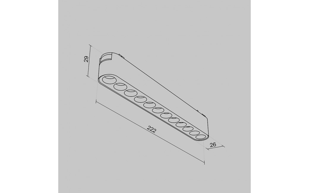 Maytoni Points Lampa do Szyny Magnetycznej RADITY LED 12W 1200lm 3000K Black TR082-1-12W3K-M-B