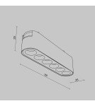 Magnetic rail lamps - Maytoni Points RADITY LED 6W 600lm 3000K Black TR082-1-6W3K-M-B Magnetic Rail Lamp. - product 6
