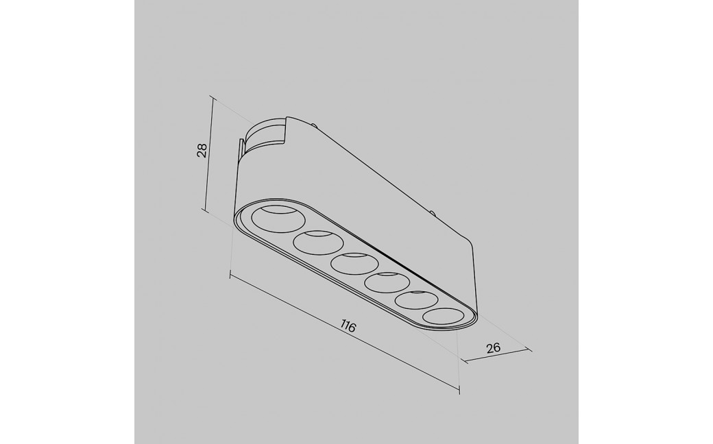 Maytoni Points Lampa do Szyny Magnetycznej RADITY LED 6W 600lm 3000K Black TR082-1-6W3K-M-B