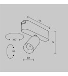 Magnetic rail lamps - Maytoni Focus LED RADITY LED 5W 450lm 4000K White TR103-1-5W4K-M-W Magnetic Rail Lamp. - product 7
