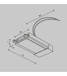 Accessories for magnetic busbars - Maytoni Radita Surface Rail Accessories White TRA084B-11W - product 4