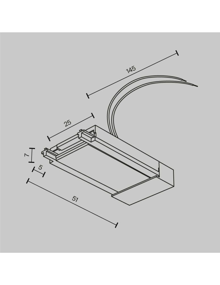 Accessories for magnetic busbars - Maytoni Radita Surface Rail Accessories White TRA084B-11W - product kolory-swiatla.pl 4