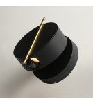 Wall lamps - Maytoni Nuance LED wall lamp/wall lamp 4W 200lm 3000K Black, Brass MOD180WL-L4B3K - product 1
