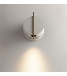 Wall lamps - Maytoni Nuance LED wall lamp/wall lamp 4W 200lm 3000K White, Brass MOD180WL-L4W3K - product 2