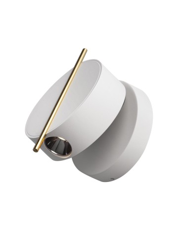 Maytoni Nuance LED wall lamp/wall lamp 4W 200lm 3000K White, Brass MOD180WL-L4W3K