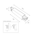 Accessories for 3 phase busbars - Azzardo Line Power 3F + 2xEnd Cap White 3F power switch + 2x end cap AZ2978 - product 4