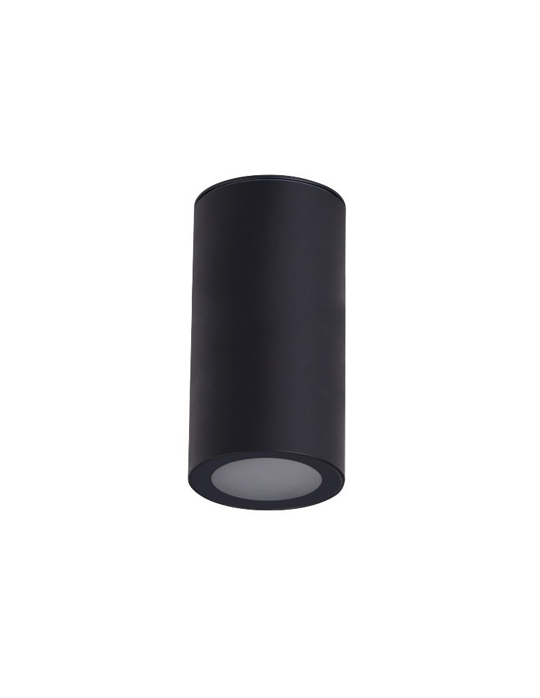 Outdoor ceiling lamps - Azzardo ROTOR IP65 BK Black Matte/Frosted Glass 1xE27 Outdoor Ceiling Fixture AZ6075. - product kolory-swiatla.pl 1