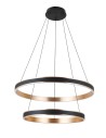 Azzardo RIO 50+70 3-STEP DIMM BK/GO Czarny/Miedziany 4xLED Wisząca Ring 3 Tryby Jasności AZ5779
