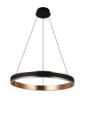 Azzardo RIO 60 3-STEP DIMM BK/GO Black/Copper 2xLED Pendant Ring 3 Brightness Modes AZ5777