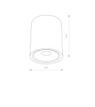 Outdoor ceiling lamps - Nowodvorski EDESA LED M Outdoor Ceiling Plafond Max power 6W LED IP54 White 9108 - product 2