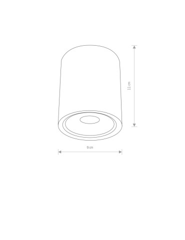Nowodvorski EDESA LED M Zewnętrzna Sufitowa 1xLED Biały 9108 - produkt 2