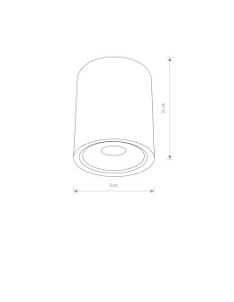 Nowodvorski EDESA LED M Zewnętrzna Sufitowa 1xLED Biały 9108 - produkt 2