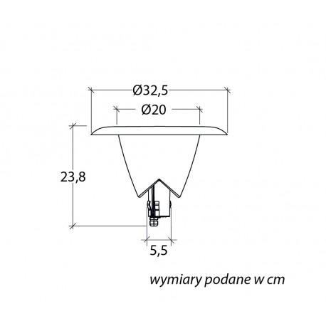 SU-MA Bianca 1083-101N IP65 E27 max 10W, 230 V