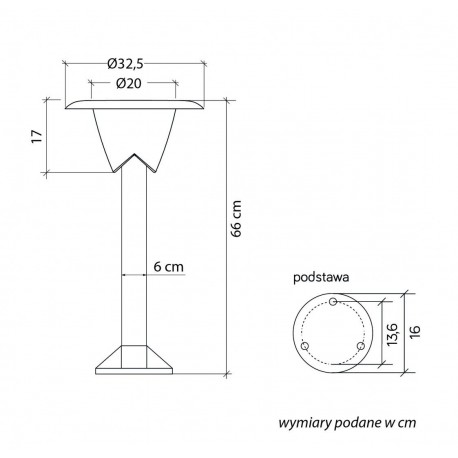 SU-MA Bianca 1083-66 IP65 E27 max 10W, 230 V