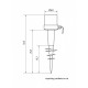 SU-MA Szpic do opraw Alekule 1460-SZPIC IP65 E27 max 10W, 230 V