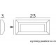 SU-MA Mur PC 2502A IP65 LED, 3W, 230V