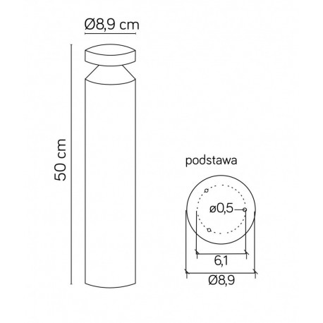 SU-MA Delta DL-500 IP44 14 x SMD LED, 6W, 230V