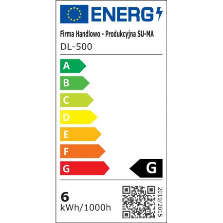 SU-MA Delta DL-500 IP44 14 x SMD LED, 6W, 230V