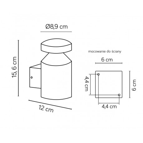 SU-MA Delta DL-K100 IP44 14 x SMD LED, 6W, 230V