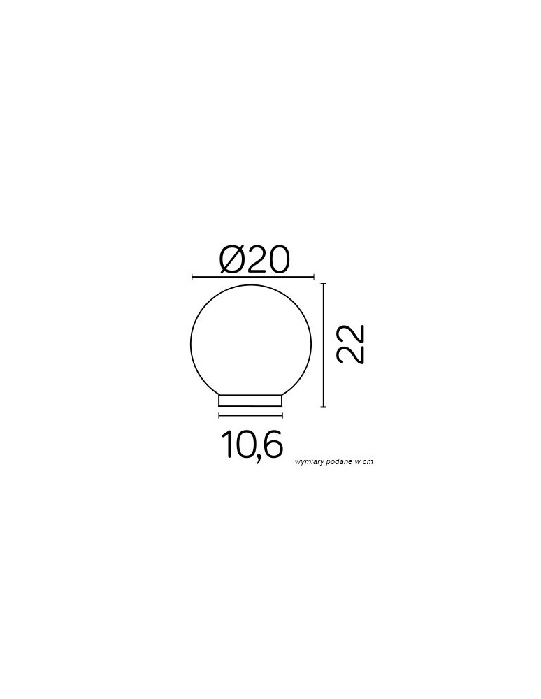 Shades for outdoor lamps - SU-MA Balls Classic G 200 Z ALU IP E27, 1 x 60 W, 230 V - product kolory-swiatla.pl 3