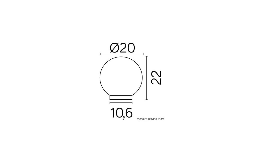 SU-MA Kule Classic G 200 Z ALU IP E27, 1 x 60 W, 230 V