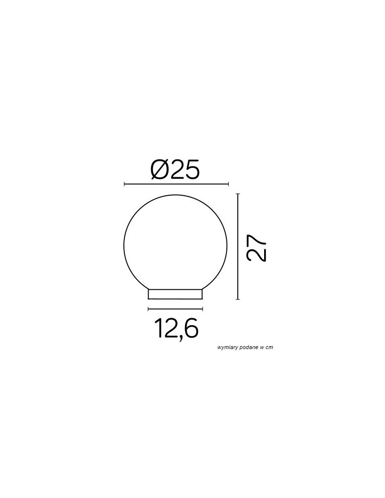Shades for outdoor lamps - SU-MA Balls Classic G 250 Z ALU IP E27, 1 x 60 W, 230 V - product kolory-swiatla.pl 3