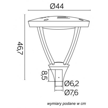 SU-MA ​Mars LS-LB-22A 4000K (głowica) IP65 LED 45 W, 230 V