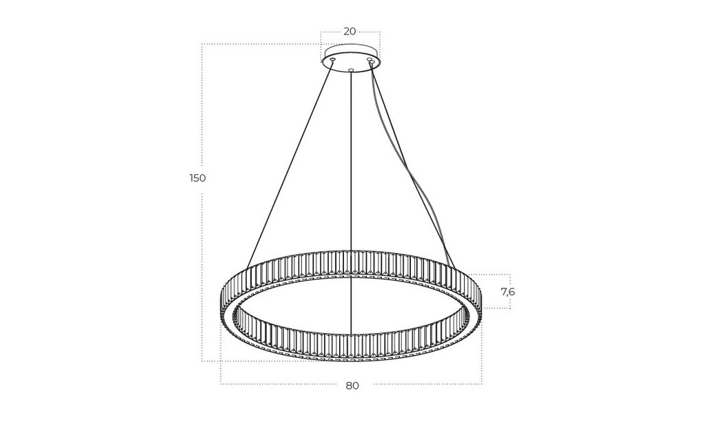 Azzardo SPARK Wisząca 80 DIMM GO Złoty Połysk/Transparentny 1xLED Opcja Ściemniania AZ5790