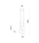 Pendant lamps - Azzardo IZZA 5 WHITE 5xE14 Pendant White Gloss AZ0311 - product 2