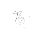 Round flush-mounted lamps - Nowodvorski ACRE Concealed Max wattage 15W only LED GU10 IP44/20 Brass 10711 - product 6