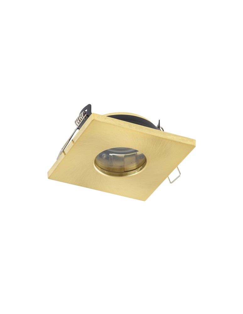 Square flush-mounted lamps - Nowodvorski BAHIA Concealed Max wattage 15W only LED GU10 IP44/20 Brass 10712 - product kolory-swiatla.pl 1