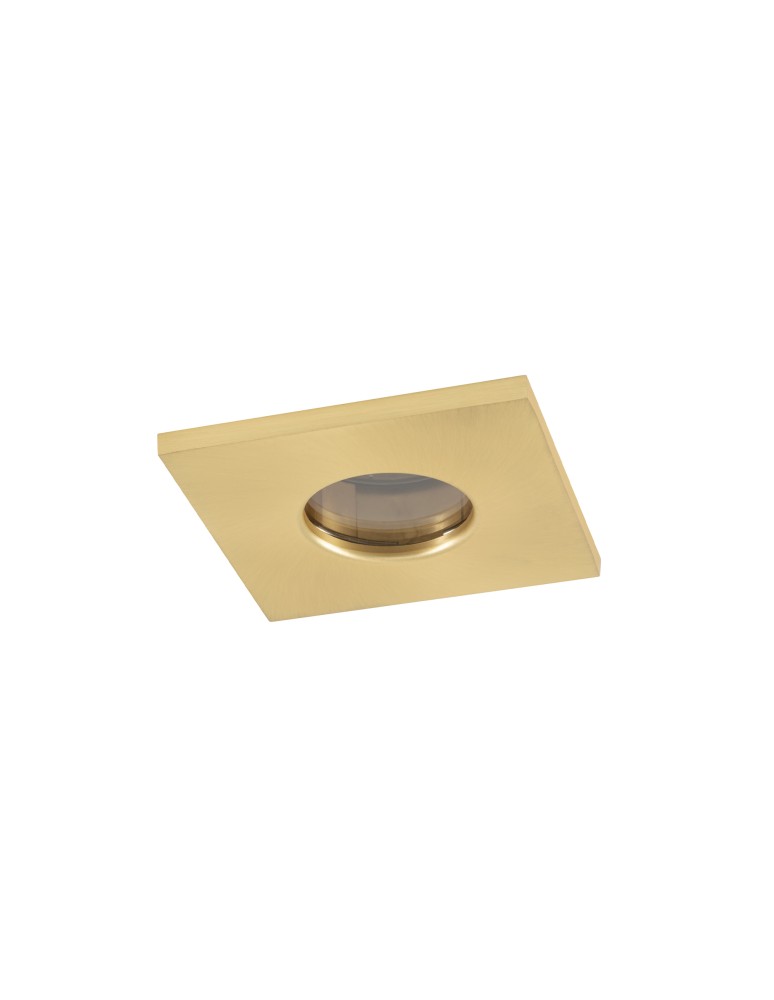 Square flush-mounted lamps - Nowodvorski BAHIA Concealed Max wattage 15W only LED GU10 IP44/20 Brass 10712 - product kolory-swiatla.pl 4