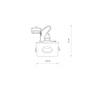 Square flush-mounted lamps - Nowodvorski BAHIA Concealed Max wattage 15W only LED GU10 IP44/20 Brass 10712 - product 6