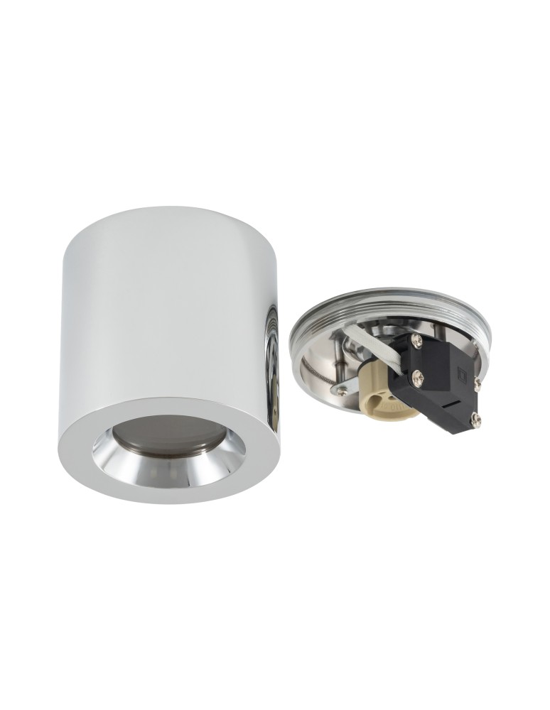 Hermetic ceiling luminaires - Nowodvorski CEARA Surface-mounted Max wattage 15W only LED GU10 IP44 Chrome 10713 - product kolory-swiatla.pl 5