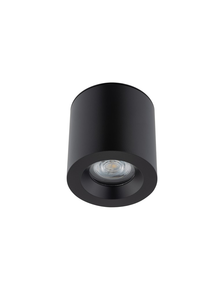 Hermetic ceiling luminaires - Nowodvorski CEARA Surface-mounted Max wattage 15W only LED GU10 IP44 Black 10714 - product kolory-swiatla.pl 3