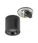 Hermetic ceiling luminaires - Nowodvorski CEARA Surface-mounted Max wattage 15W only LED GU10 IP44 Black 10714 - product 5