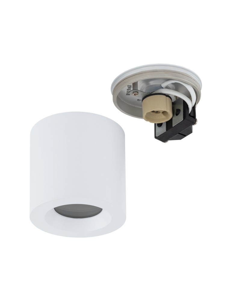 Hermetic ceiling luminaires - Nowodvorski CEARA Surface-mounted Max wattage 15W only LED GU10 IP44 White 10715 - product kolory-swiatla.pl 5