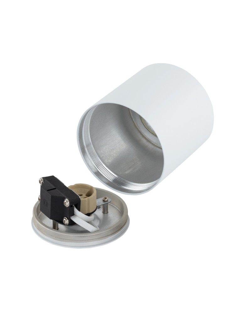 Hermetic ceiling luminaires - Nowodvorski CEARA Surface-mounted Max wattage 15W only LED GU10 IP44 White 10715 - product kolory-swiatla.pl 6