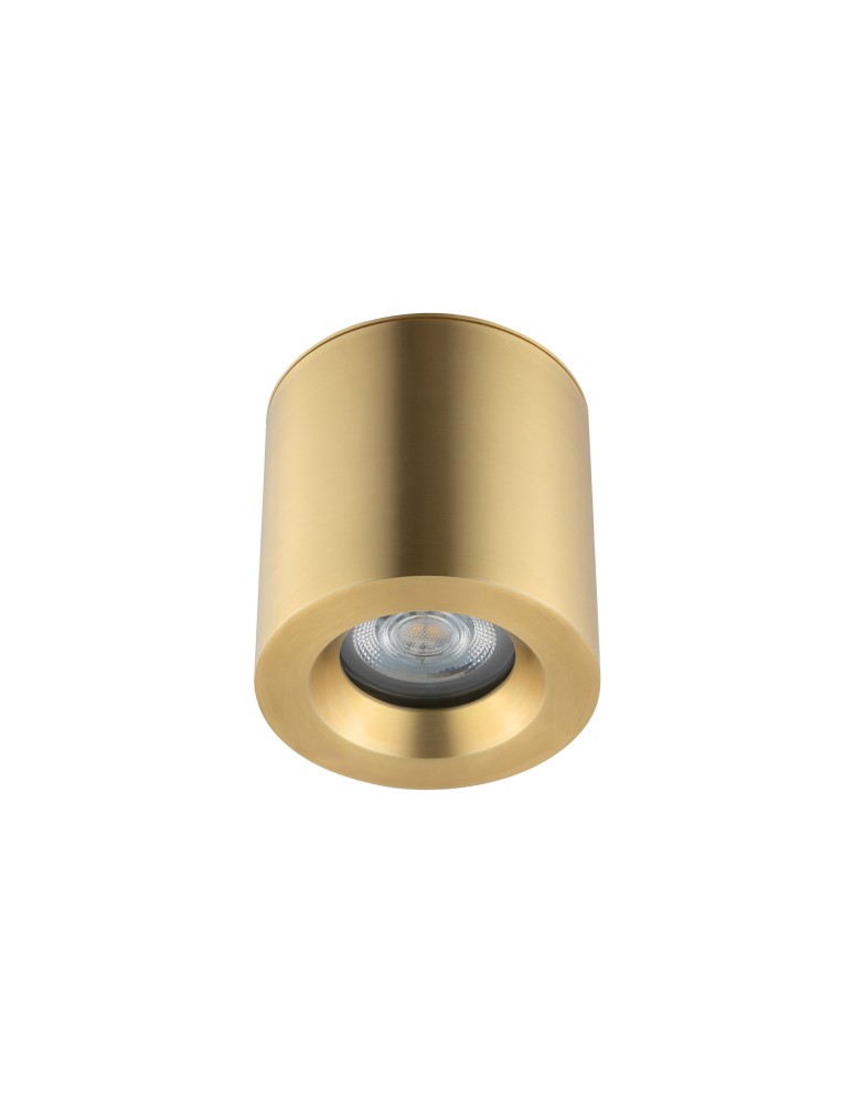 Hermetic ceiling luminaires - Nowodvorski CEARA Surface-mounted Max wattage 15W only LED GU10 IP44 Brass 10716 - product kolory-swiatla.pl 3