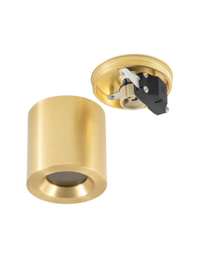 Hermetic ceiling luminaires - Nowodvorski CEARA Surface-mounted Max wattage 15W only LED GU10 IP44 Brass 10716 - product kolory-swiatla.pl 5