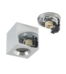 Hermetic ceiling luminaires - Nowodvorski PARANA Surface-mounted Max wattage 15W only LED GU10 IP44 Chrome 10717 - product 5