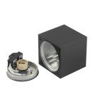 Hermetic ceiling luminaires - Nowodvorski PARANA Surface-mounted Max wattage 15W only LED GU10 IP44 Black 10718 - product 6