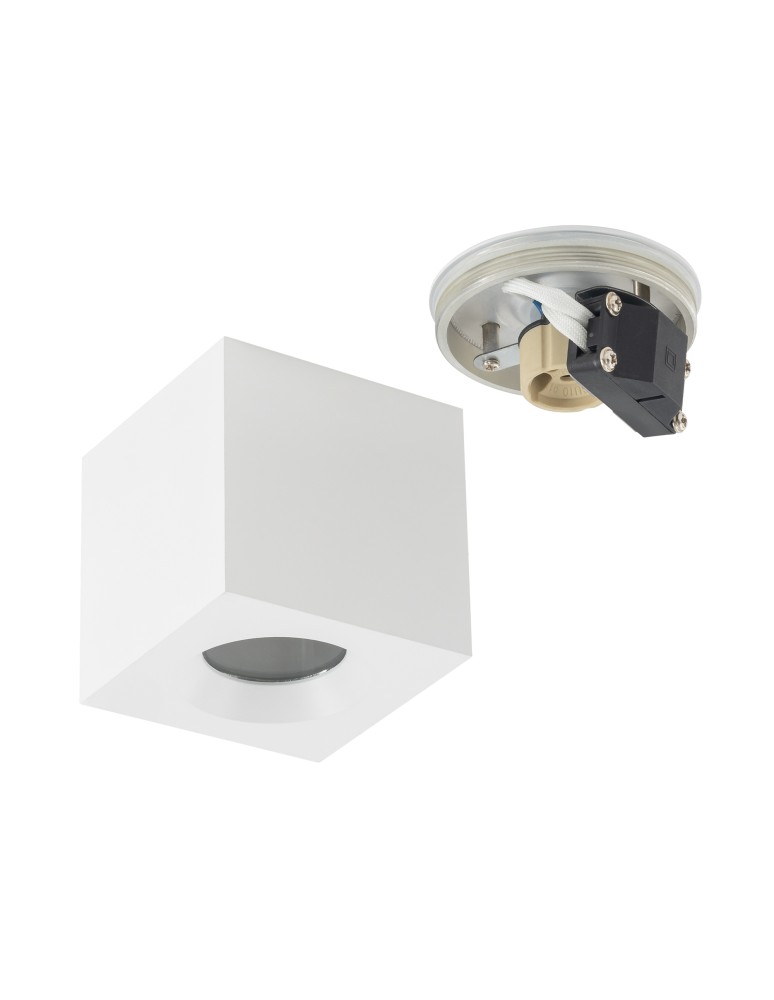 Hermetic ceiling luminaires - Nowodvorski PARANA Surface-mounted Max wattage 15W only LED GU10 IP44 White 10719 - product kolory-swiatla.pl 5