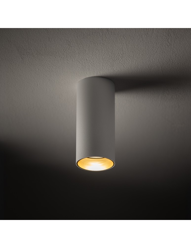 Round ceiling luminaires - Nowodvorski MONO S Surface-mounted Max wattage 10W only LED GU10 White 10777 - product kolory-swiatla.pl 2