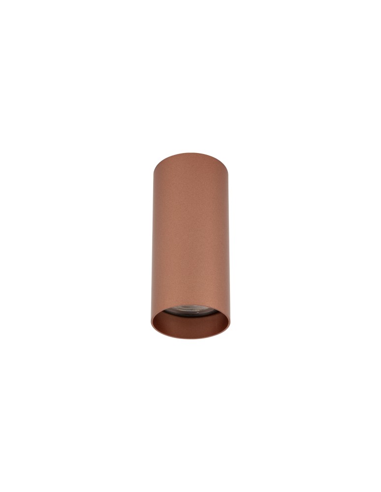 Round ceiling luminaires - Nowodvorski MONO S Surface-mounted Max wattage 10W only LED GU10 Satin Copper 10781 - product kolory-swiatla.pl 1