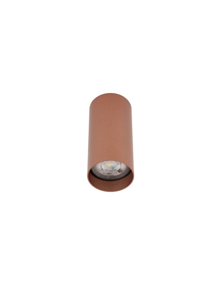 Round ceiling luminaires - Nowodvorski MONO S Surface-mounted Max wattage 10W only LED GU10 Satin Copper 10781 - product kolory-swiatla.pl 3