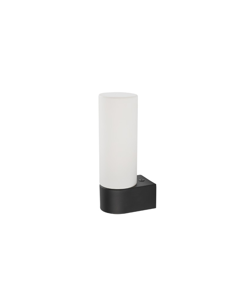 Bathroom wall lamps - Nowodvorski NATALIE Wall lamp Max wattage 10W only LED G9 IP44 Black 10725 - product kolory-swiatla.pl 2