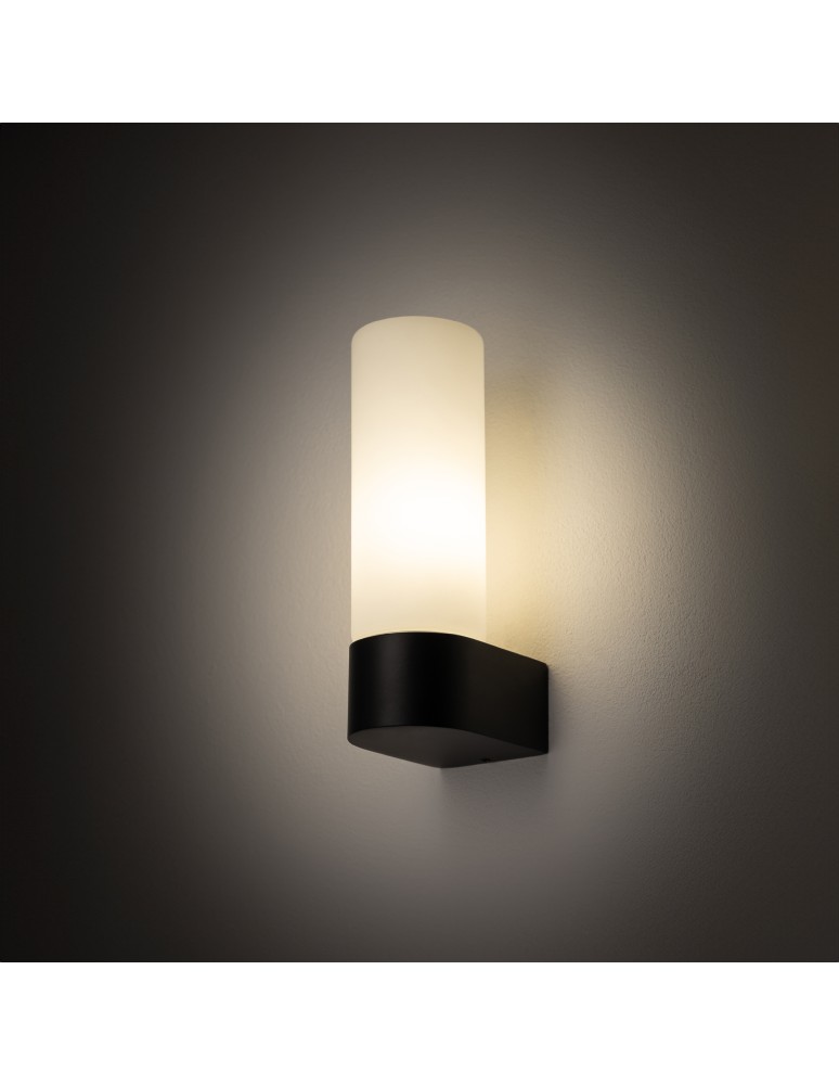 Bathroom wall lamps - Nowodvorski NATALIE Wall lamp Max wattage 10W only LED G9 IP44 Black 10725 - product kolory-swiatla.pl 1